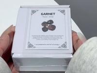 Raw Red Garnet Gift Box Wholesale Shrink Wrap Packaging