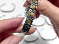 Open Bangle 11 Pieces Elegant Golden Rutile Adjustable Alloy Bracelet