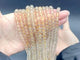 14 Pieces 7mm Rutile Quartz Beads 3-Loop Bracelet/Necklace For DIY