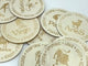 12 Constellations Zodiac Sign Wooden Slices Crystal Astrology Gift Coaster