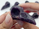 Dark Purple Lepidolite Crow Skull Carving Wholesale