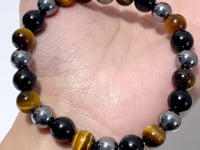 Tiger Eye Black Tourmaline Hematite Bracelet Wholesale (Etsy Best-Selling Item)