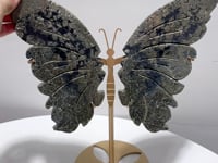 Pyrite Butterfly Carving With Stand