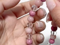Clear Quartz Pink Opal Rhodonite Bracelet Wholesale