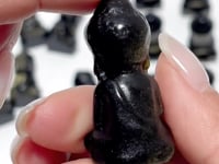 Small Gold Sheen Obsidian Buddha Carving Wholesale