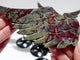 4 Pairs Dragon Blood Small Pegasus Wing Carving With Stand