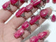 20 Pieces Pink Rhodonite Stone Different Styles Shape Ring