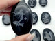 Black Obsidian Engraved Mermaid Palm 24 Designs Wholesale