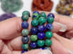 6mm Fluorite Phoenix Pine Stone Moonstone Ruby Zoisite Red Jasper Bracelet Wholesale