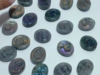Mini Colorful Flash Labradorite Rose Carving Wholesale