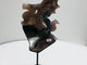 Beautiful Green Agate Dragon Geode Carving Wing With Stand