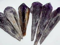 6 Pieces Large Beautiful Polished Amethyst Scepter Single Point 23-33cm