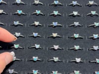 Natural Opal Crystal Ring Cat Head Shape Wholesale