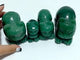 4 Pieces Green Aventurine Cat Carving
