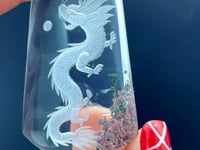 High Grade Super Clear Chinese Dragon Garden Quartz Inner Scene Carving(HGUD01)
