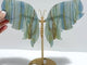 Unique Blue Onyx Butterfly Wing Carving With Stand