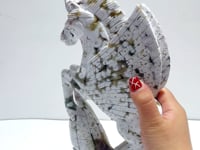 Beautiful 8th Vein Ocean Jasper Unicorn/Pegasus Carving