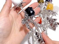 Beautiful Rose Flower Carving Wholesale Red Fire Quartz Clear Quartz Yellow Calcite