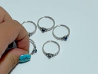 Beautiful Labradorite S925 Silver Rings Wholesale