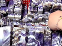 Chevron Amethyst Four-Sided Tower Point Wholesale