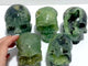 6 Pieces Small Prehnite Skull Carving