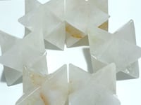 6 Pieces Large Clear Quartz Merkaba