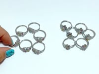 2 Styles Colorful Tourmaline Ring Wholesale