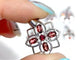 2 Styles Garnet Flower Pendant Wholesale