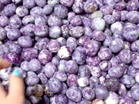 Natural Spark Lepidolite Tumbled Wholesale