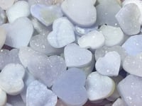 Druzy Blue Chalcedony Heart Wholesale