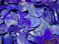 Thin Lapis Lazuli Moon Shape Wholesale
