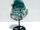 Unique Moss Agate Santa Claus Mask Carving With Stand