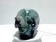 Unique Druzy Geode Green Agate Skull Carving
