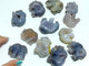 12 Pieces Geode Druzy Agate Bear Carving