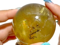 3 Pieces High Quality Dentritic Quartz Citrine Spheres With Rainbow For Collection