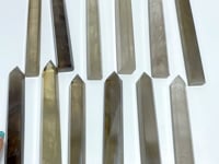 12 Pieces Tall Thin Smoky Quartz Tower Point