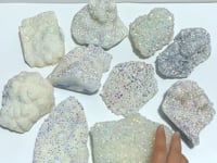 10 Pieces Large Aura Quartz Cluster Specimen
