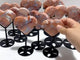 10 Pieces Pink Agate Heart With Stand