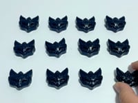 Black Obsidian Fox Face Carving Wholesale