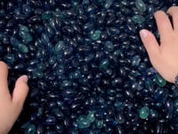 0.78-1in Blue&Green Fluorite Tumbled Wholesale