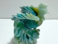 Large Caribbean Calcite Phoenix Carving