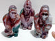 3 Pieces Ocean Jasper Chimpanzees Carving(Defect) Clearance
