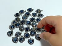 32 Pieces Pietersite Heart Pendant