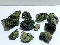10 Pieces Green Tourmaline Specimen For Collection
