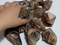 14 Pieces Polished Unique Smoky Quartz Garden Quartz