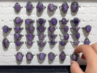 40 Pieces Charoite Different Styles Ring #6