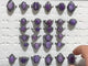 29 Pieces Charoite Different Styles Ring #7