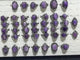 43 Pieces Charoite Different Styles Ring #5