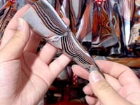 Beautiful Red&Black Stripe Agate Mixed Quartz Obelisk Point Wholesale