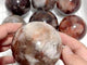 8 Pieces Fire Quartz Mixed Moonstone Spheres